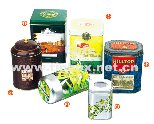 Tea tin box